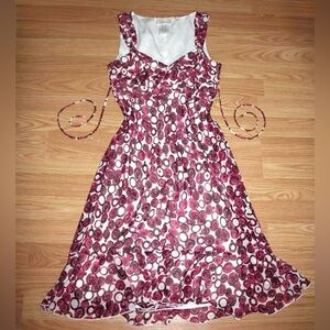 Elegant Pink and White Women's Dress